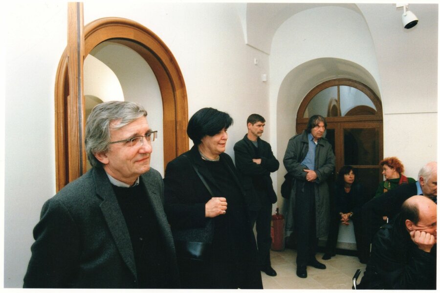 zleva: Jiří a Jana Ševčíkovi, Petr Veselý, Alois Mikulka, Jana Vránová, Bohuslava Olešová, Josef Chloupek
